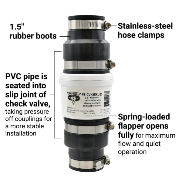 Pro Series Quiet Slip-on Check Valves